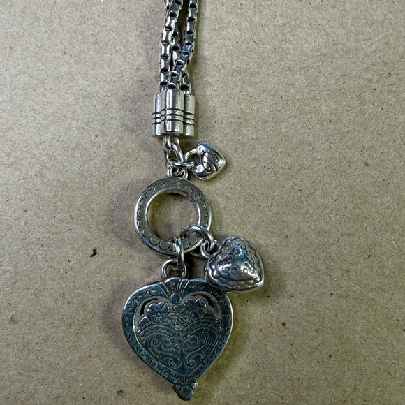 Brighton Joy Heart 3 Chain Silver Bracelet - Picture 5 of 5